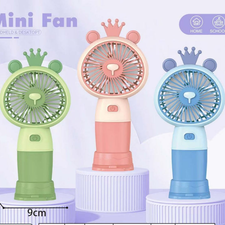 Unisex Handheld Fan with flexible design and integrated USB charging function Stornfield