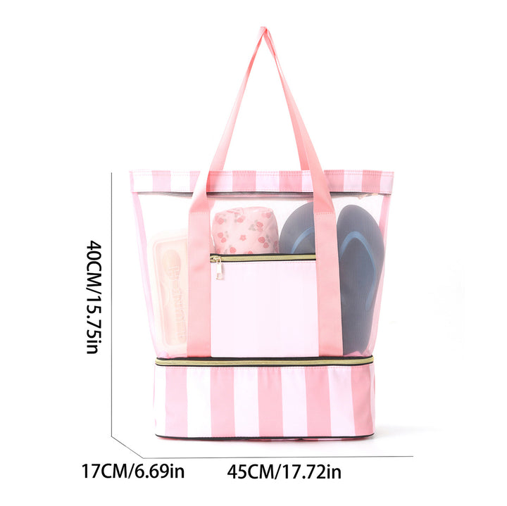 Beach bag with see-through design and large storage Stornfield