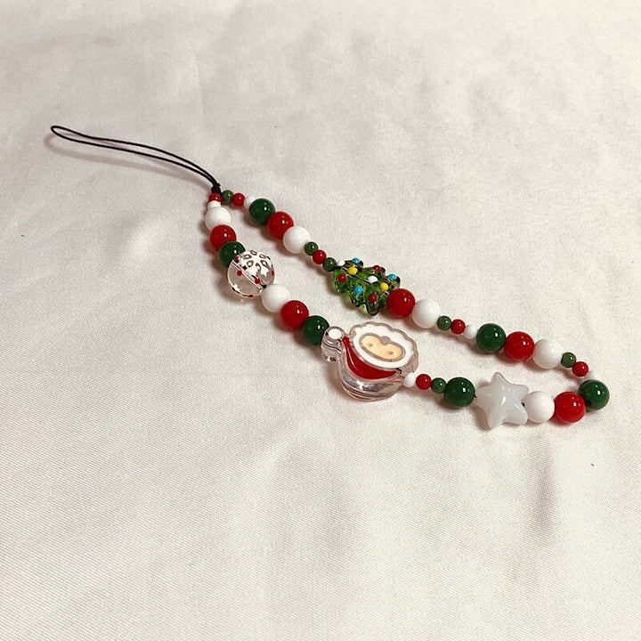 Festive Beaded Charm Phone Strap Stornfield