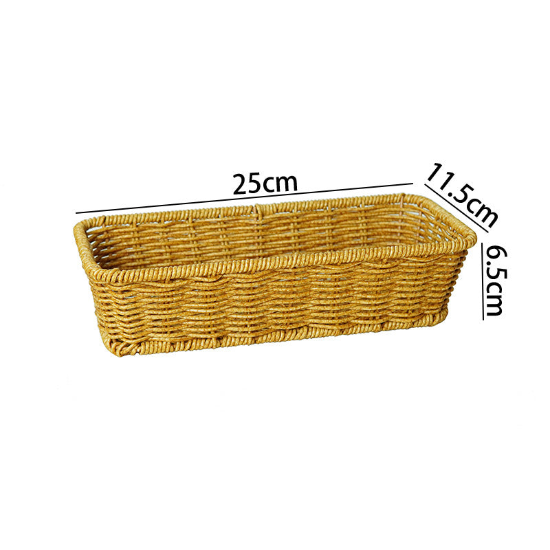 Versatile Woven Rectangular Storage Basket Stornfield
