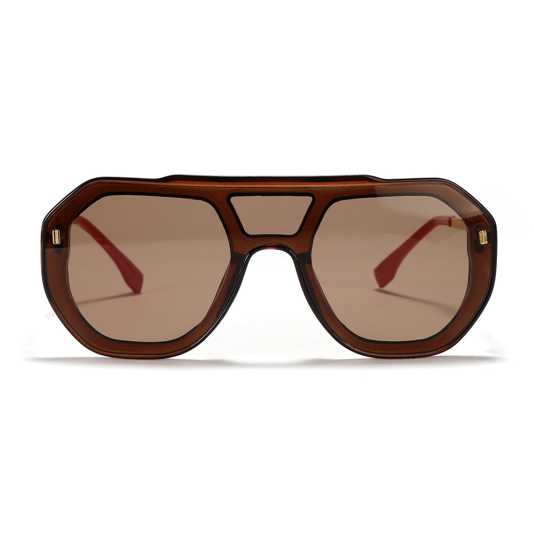 Women oversized geometric sunglasses with elegant frame Stornfield