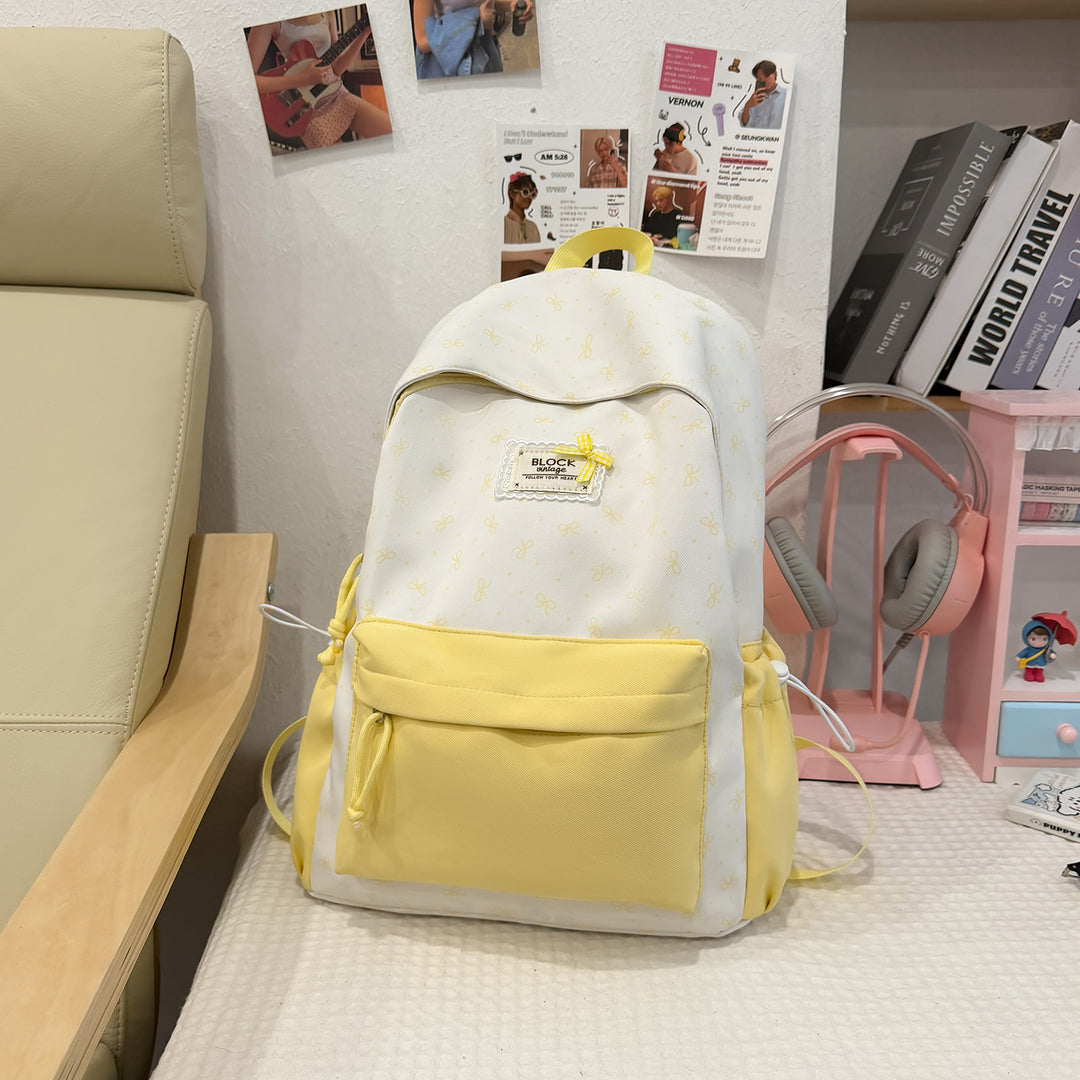 Stylish Printed Backpack with Fun Character Accents Stornfield