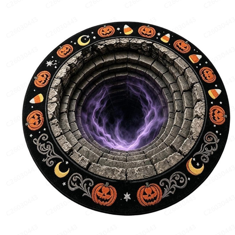 Halloween-Themed Decorative Area Rug for Home