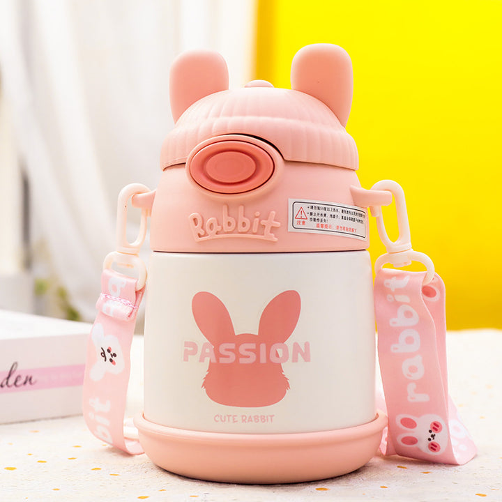 Ladies Insulated Water Bottle with Cute Bunny Design Stornfield