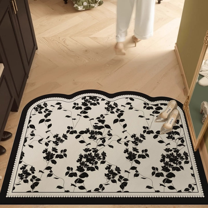 Elegant Botanical Design Comfort Mat for Home
