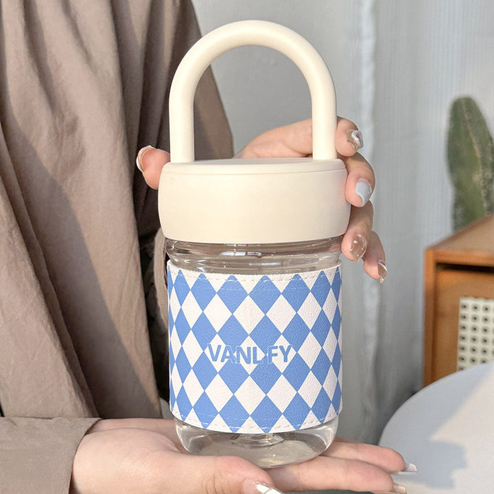Women High-Quality Glass Drinking Bottle with Ergonomic Carrying Handle Stornfield