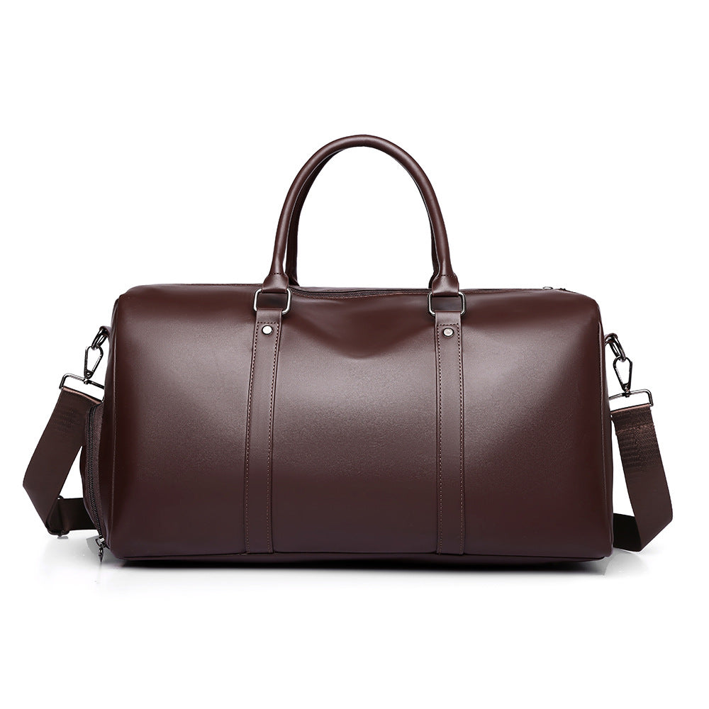 Premium Leather Weekender Duffel Bag Stornfield