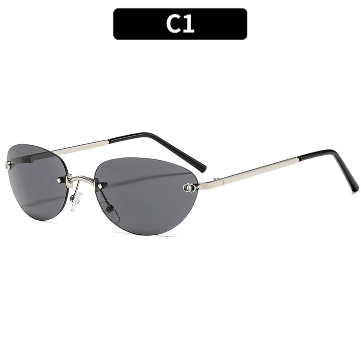 Elegant Geometric Cat-Eye Sunglasses