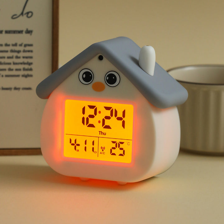 Digital Alarm Clock in Cute House Design Stornfield
