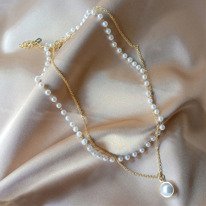 Elegant Layered Pearl Necklace Stornfield