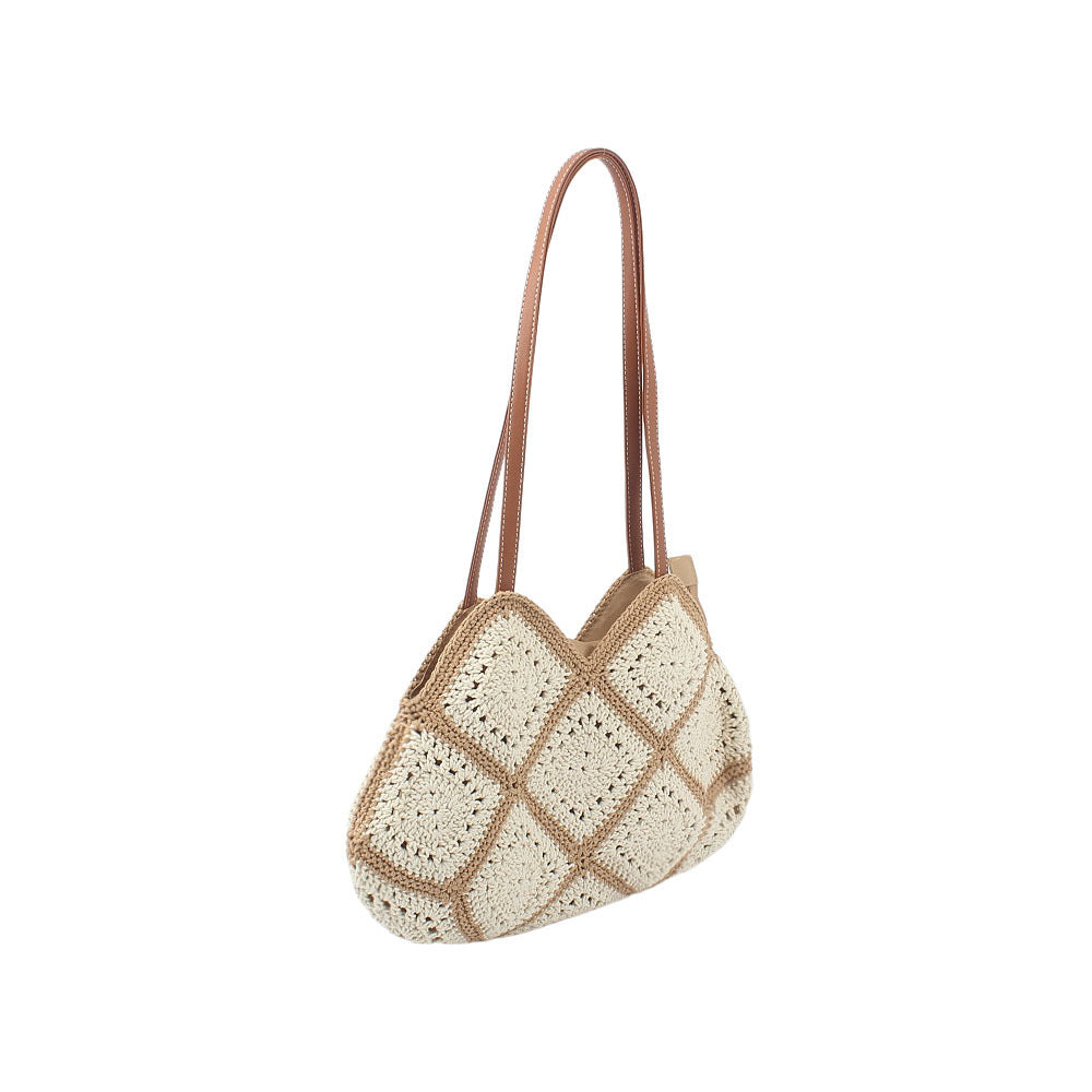 Crochet bag with elegant leather accent Stornfield