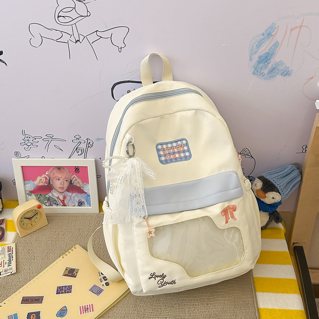 Cute Cartoon-Embellished Mini Backpack Stornfield