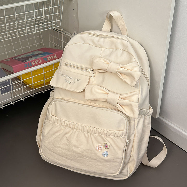 Stylish Bow-Accented Backpack Stornfield