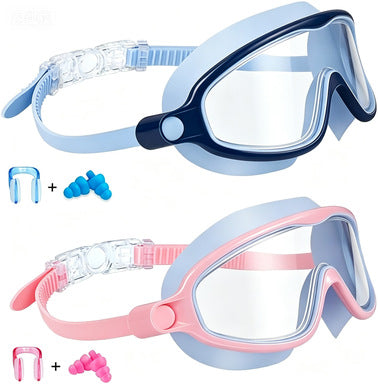 Swim protection goggles with adjustable nose piece and anti-fog technology Stornfield