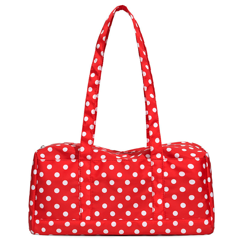 Functional Polka Dot Weekend Duffel Bag