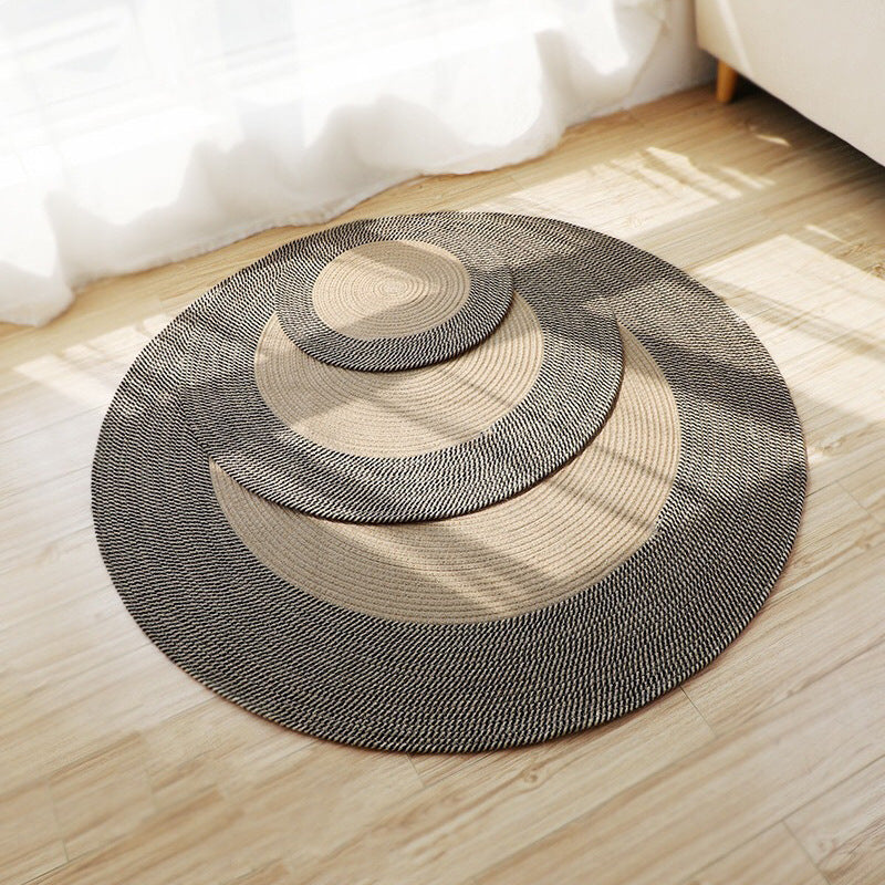 Round Jute Rug with Fringes Stornfield