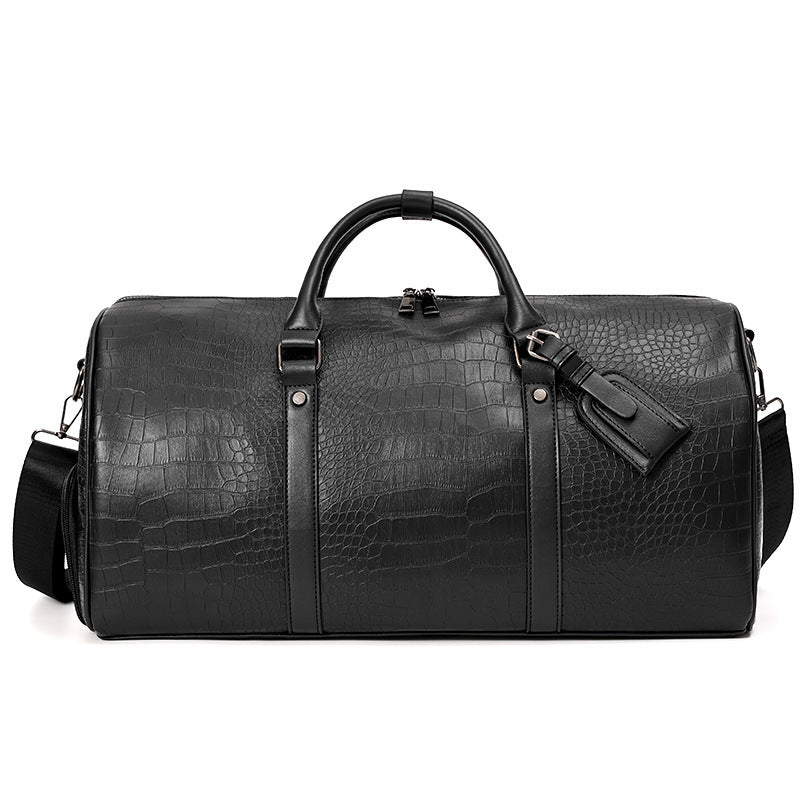 Elegant Travel Bag in Luxurious Crocodile Look Stornfield