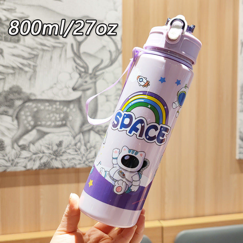 Ladies Fantasy Water Bottle with Practical Carry Strap Stornfield