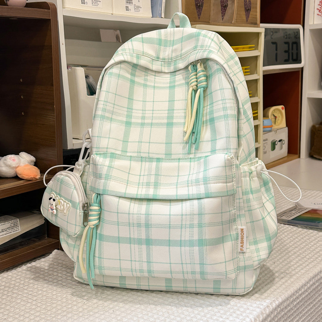 Playful Plaid Design School Backpack Stornfield
