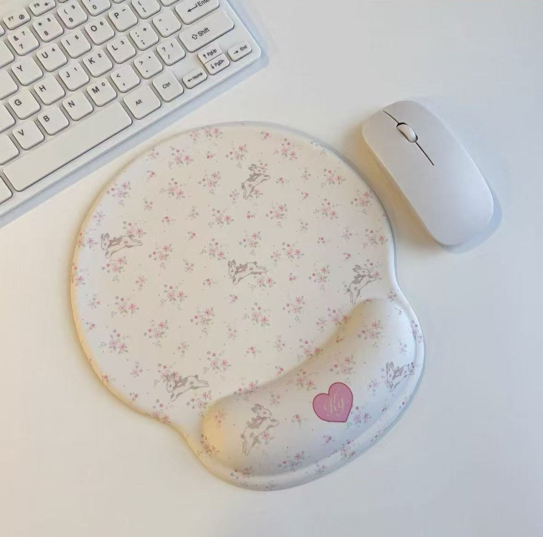 Stylish Floral Ergonomic Mouse Pad