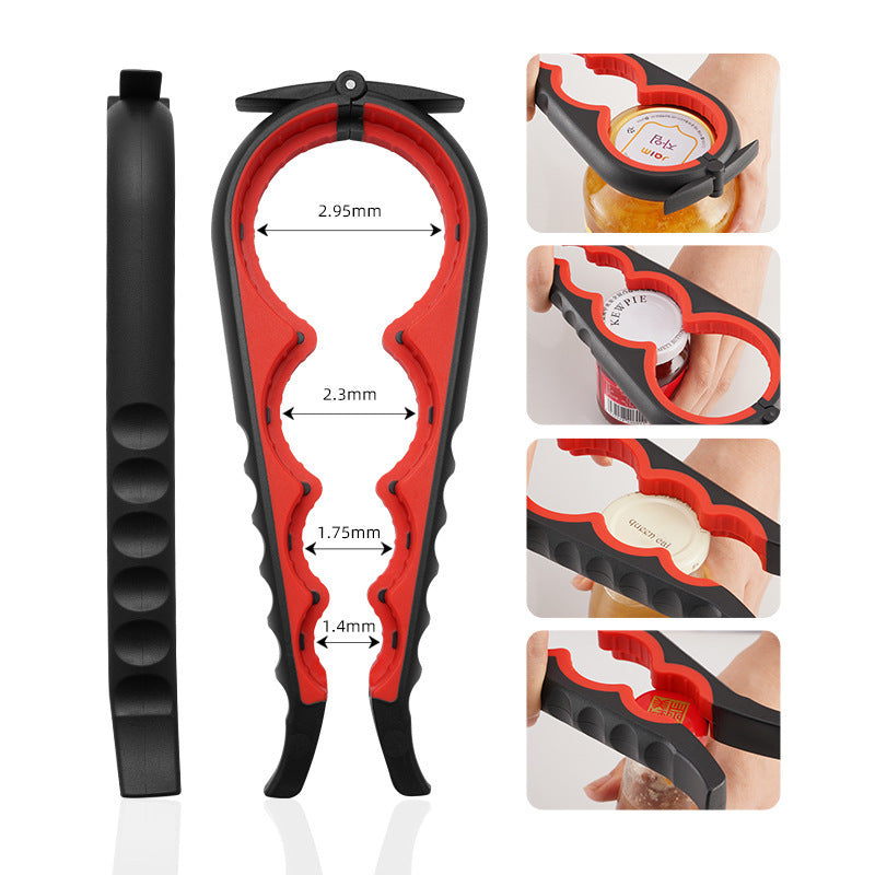 Multifunctional kitchen helper with integrated bottle opener function Stornfield