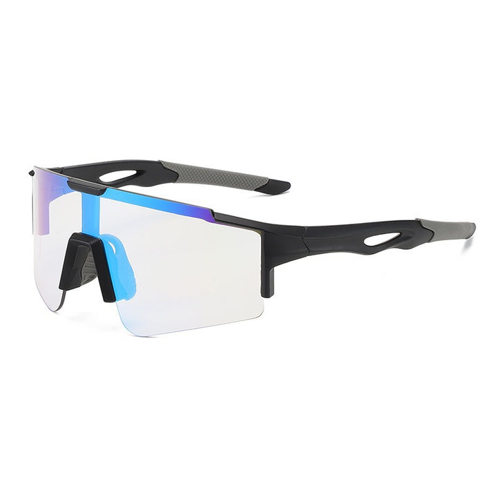 Unisex nan sporty polarizing bike sunglasses with a one-piece visor and non-slip temples Stornfield