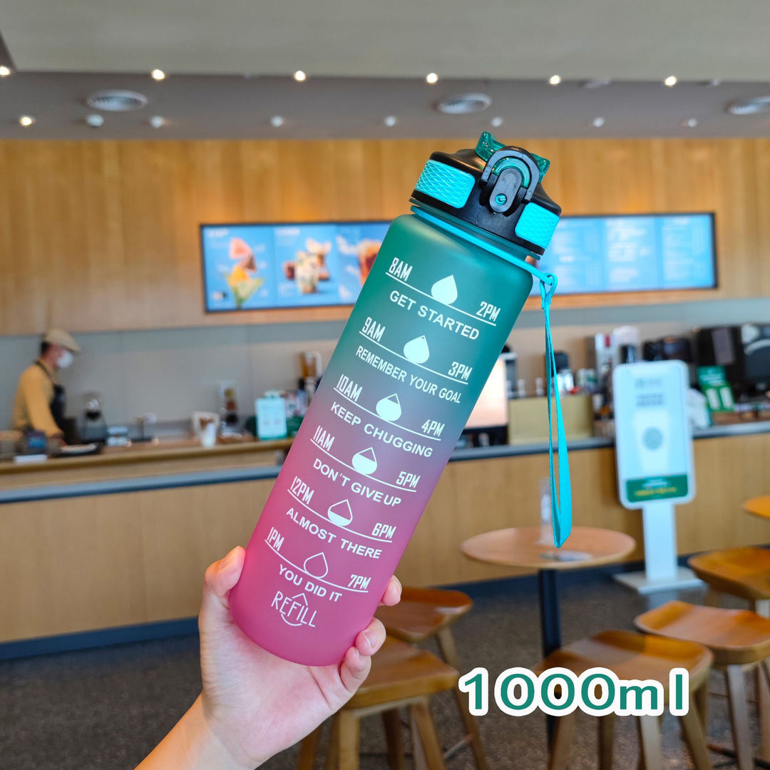 Ladies motivating water bottle with time markings Stornfield
