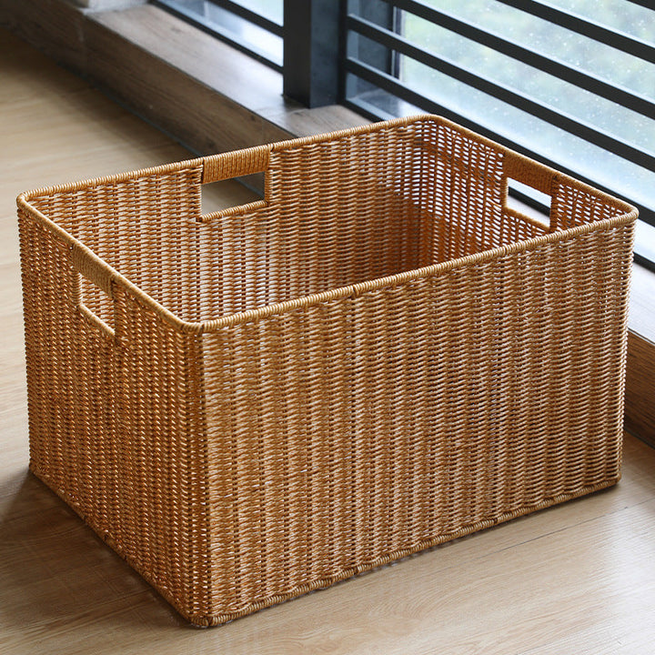 Woven Storage Basket with Ergonomic Handles Stornfield
