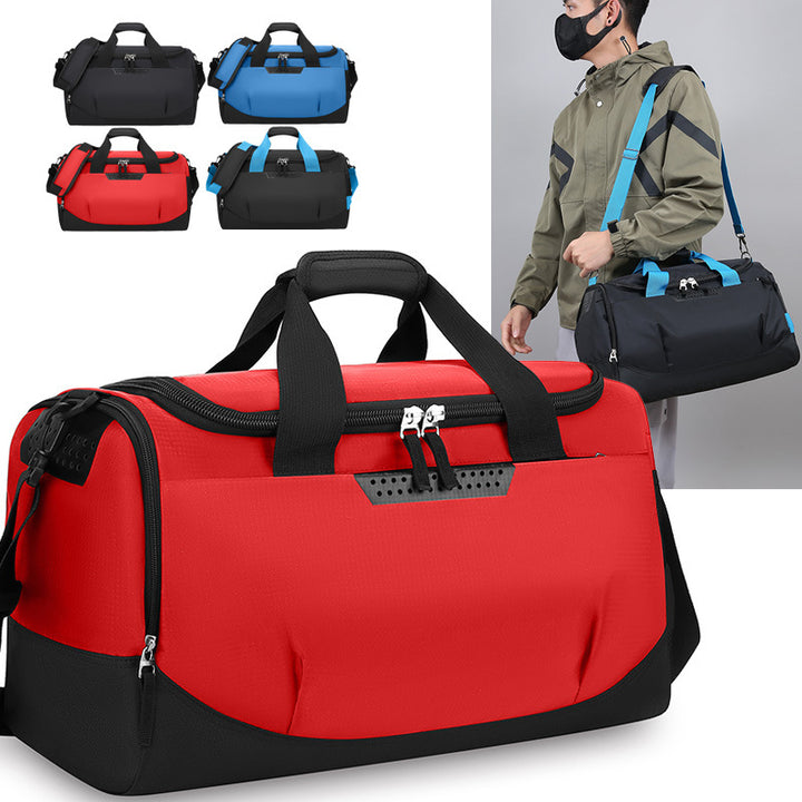 Sporty travel bag with ergonomic carrying system and innovative compartments Stornfield