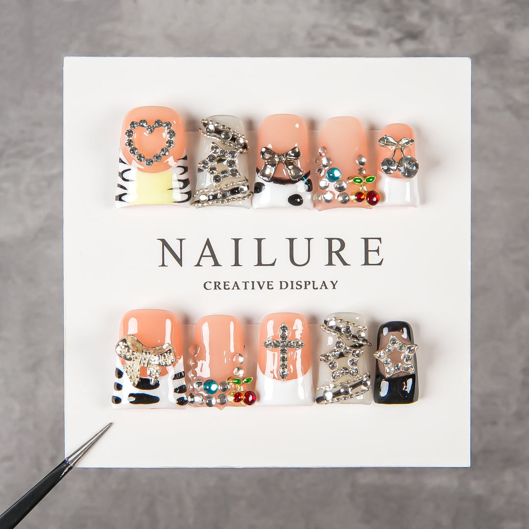 Creative 3D Press-On Nail Art