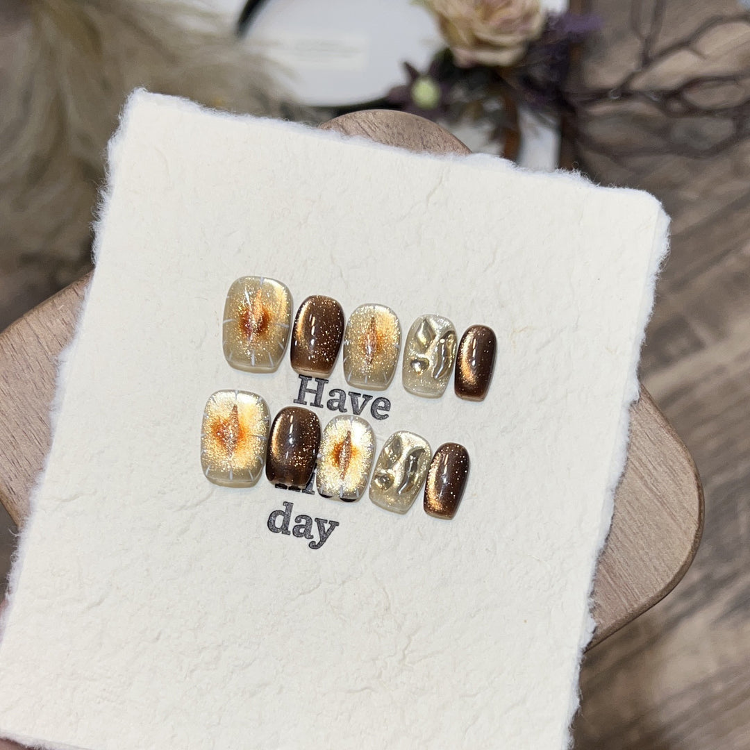 Artistic Press-On Nail Art Set Stornfield