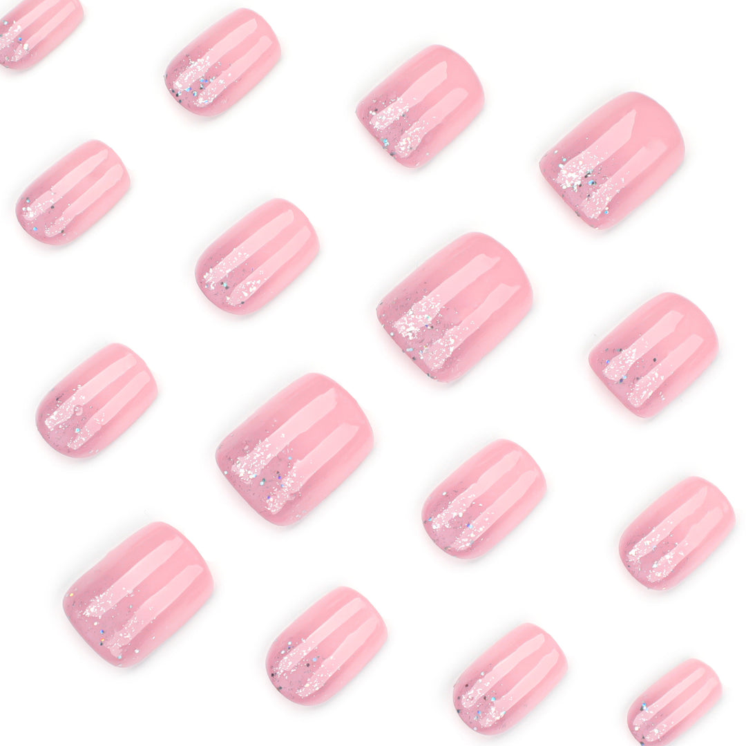 Artful Nail Tips with Glitter Accents Stornfield