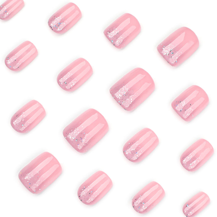 Artful Nail Tips with Glitter Accents Stornfield
