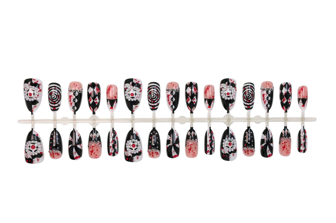 Acrylic nail set with creative spooky design Stornfield