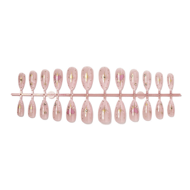Nail art set with floral patterns Stornfield