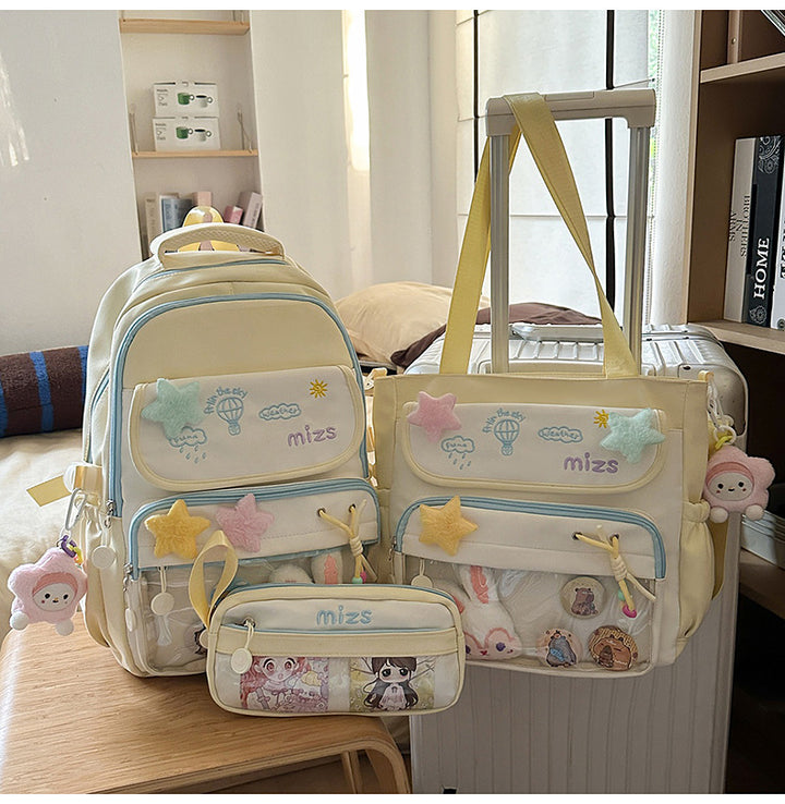 Whimsical Multi-Pocket Backpack Set Stornfield