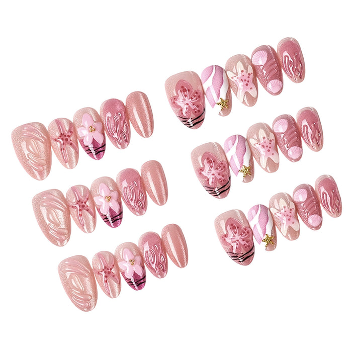 Artistic Floral Design Press-On Nail Set Stornfield 1787225204