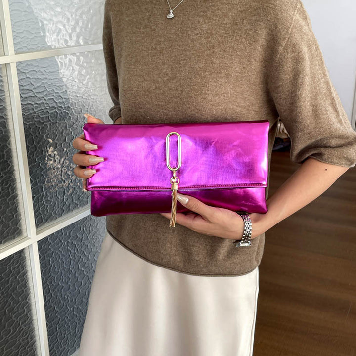 Glamorous Metallic Evening Clutch