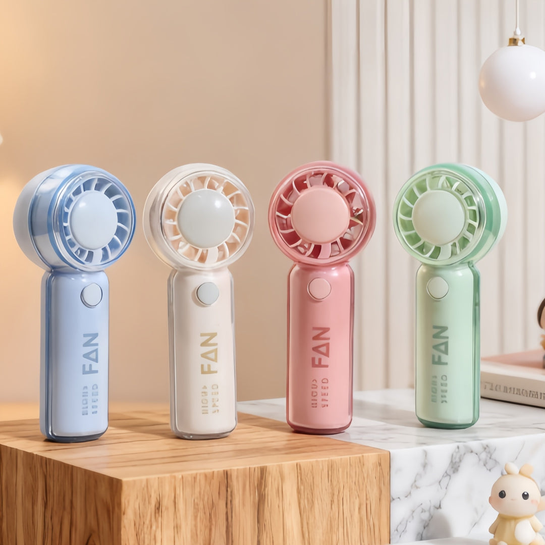 Ladies portable hand fan with playful bear design Stornfield