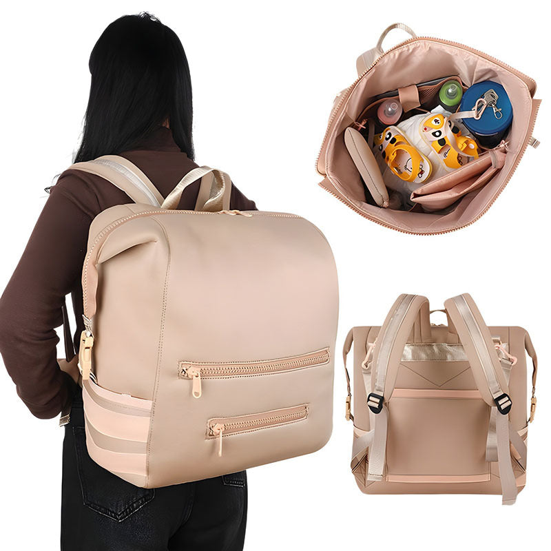 Multi-Functional Diaper Backpack with Insulated Bottle Holder Stornfield