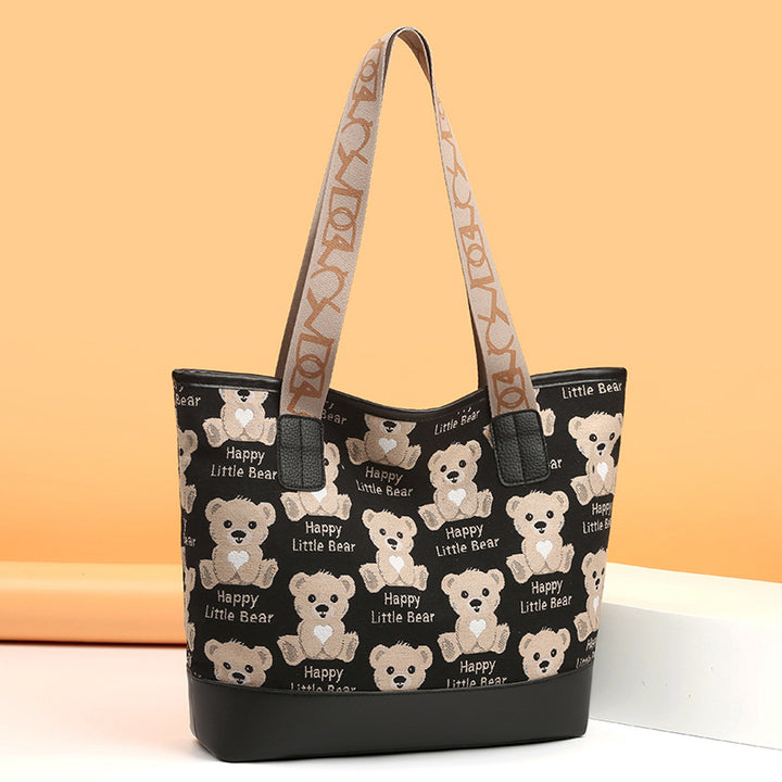 Playful Animal Print Tote Bag