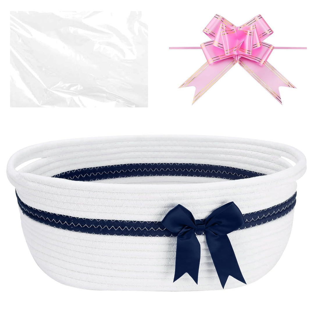 Women's decorative storage basket with bow accent Stornfield