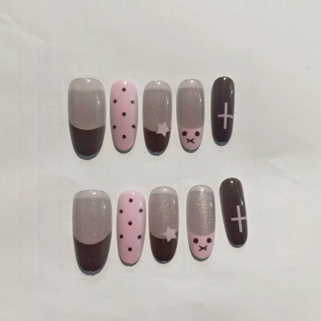 Creative Press-On Nail Set Stornfield