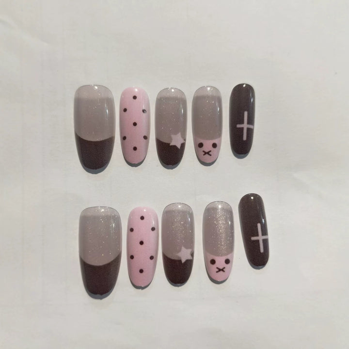Creative Press-On Nail Set Stornfield