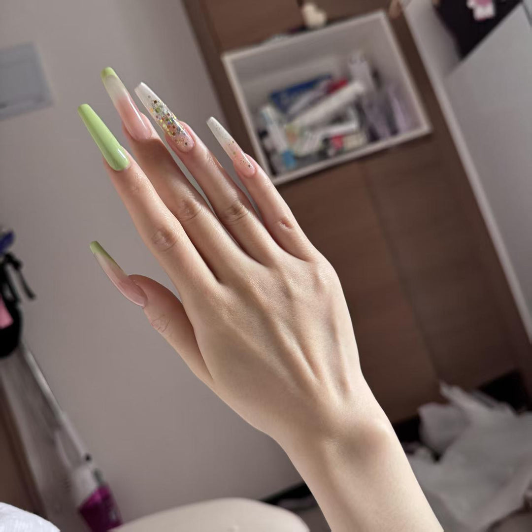 Decorative Long Stiletto Nail Extensions
