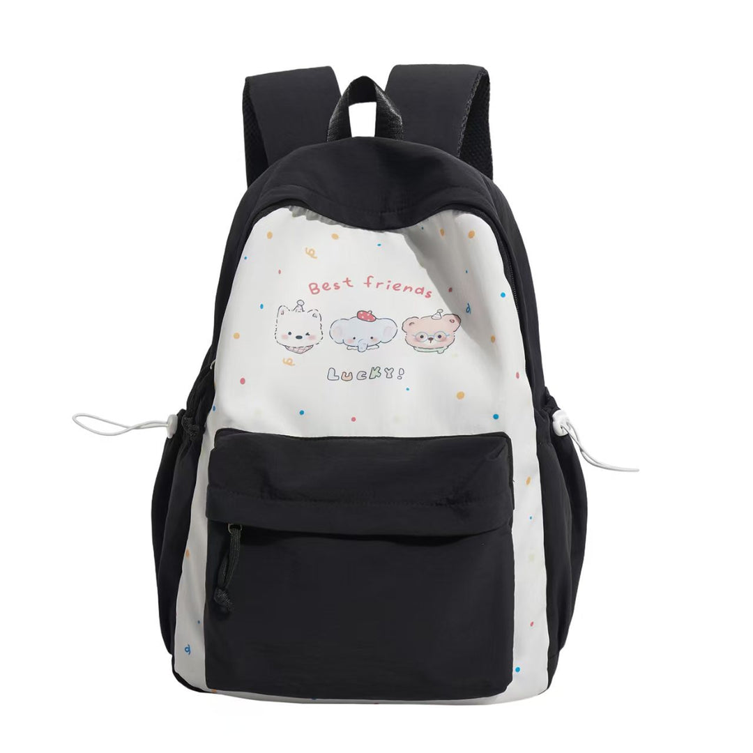 Leisure backpack with playful animal motif and practical compartments Stornfield