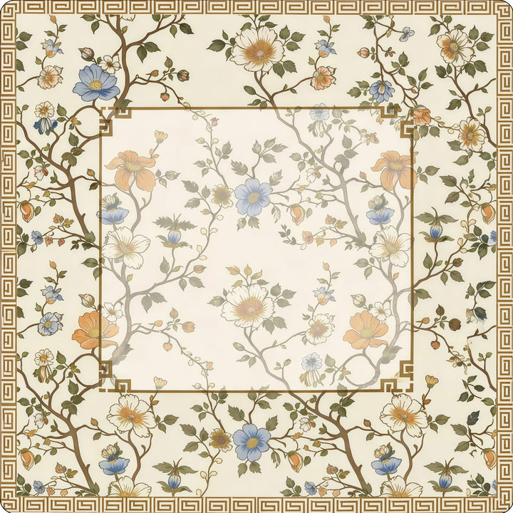 Decorative Geometric Print Area Mat