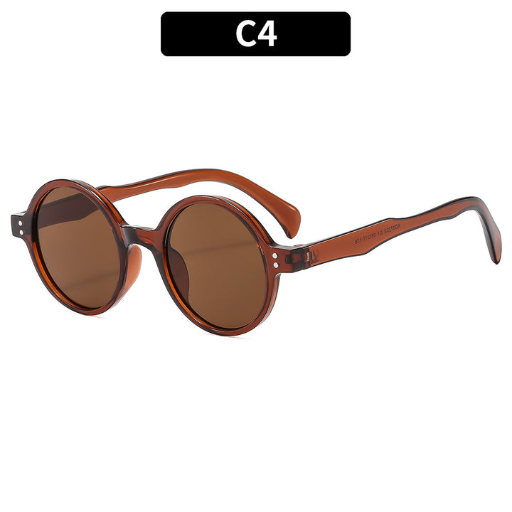 Classic Style Stylish Round Frame Sunglasses