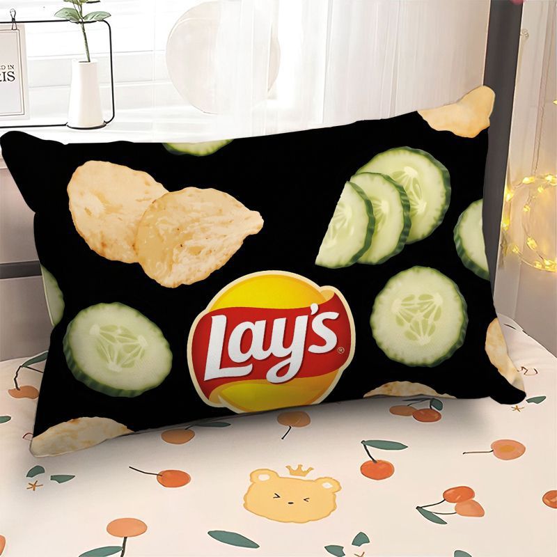 Playful Snack-Themed Decorative Throw Pillow