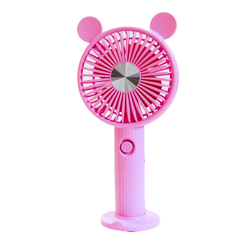 Women's Portable Hand Fan with Animal Ears Stornfield